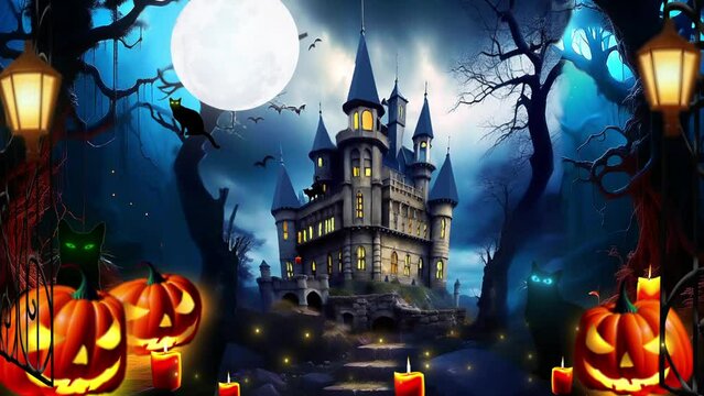 Happy Halloween atmospheric video clip cover for the video

