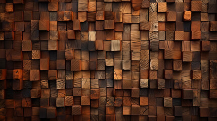 cube wood backdrop