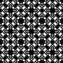 Foto op Canvas Black pattern. Seamless texture for fashion, textile design,  on wall paper, wrapping paper, fabrics and home decor. Simple repeat pattern.Abstract design. © t2k4