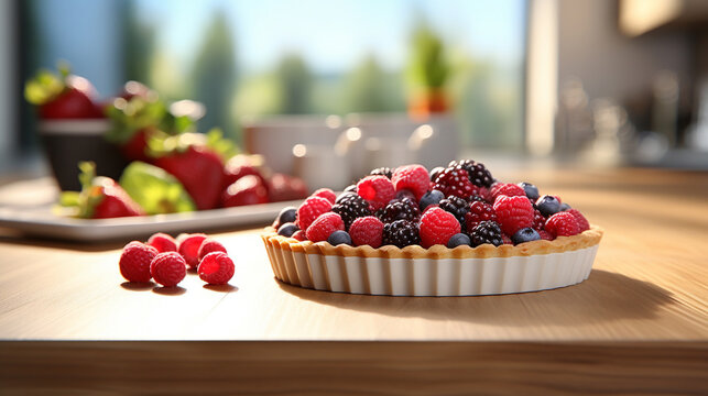 cake with strawberries HD 8K wallpaper Stock Photographic Image 