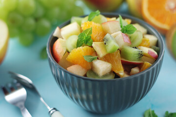 A bowl with fresh fruit