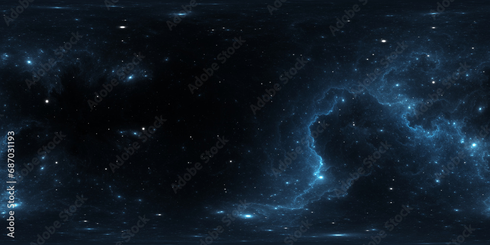 Wall mural 360 degree space panorama, equirectangular projection, environment map. hdri spherical background wi