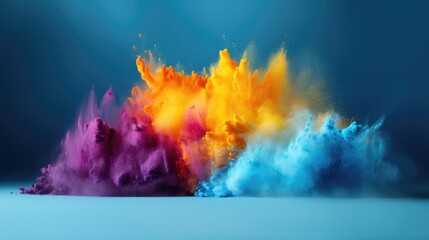 Holi celebration: a riot of colors and joyous revelry, embracing cultural vibrancy and traditions in a festive spectacle of music, dance, and jubilation, capturing the spirit of springtime merriment.