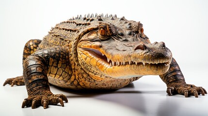 Obraz premium Crocodile isolated on a white background