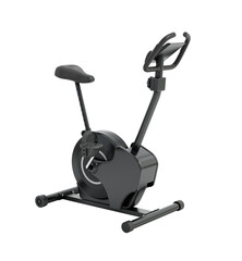 Exercise bike isolated on transparent background. 3D illustration