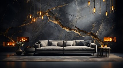 A backdrop with a texture that mimics marble crafted
