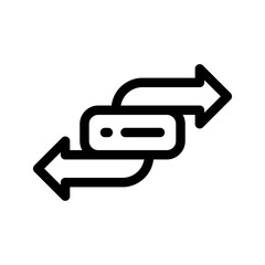 Data Migration Icon Vector Symbol Design Illustration