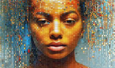 Fragmented Future African Woman