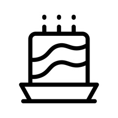 Cake Icon Vector Symbol Design Illustration