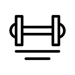 Dumbbell Icon Vector Symbol Design Illustration