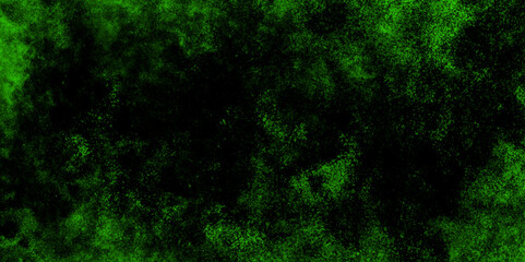 Dark black green textured old grunge wall background smoke splashed artist. Grungy canvas background or texture .Textured Smoke. Grainy and searched green brush painted grunge texture, painted green.