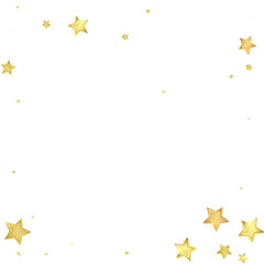 Magic stars vector overlay.  Gold stars scattered