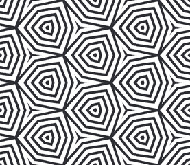 Mosaic seamless pattern. Black symmetrical