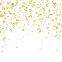Magic stars vector overlay.  Gold stars scattered