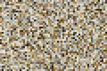 Pixelated imitation background in earthy and brown tones