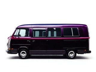 a colorful minibus, perfect for a travel or tour 