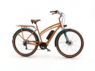 Fototapeta na wymiar A bicycle made from sustainable bamboo materials, featuring a natural look