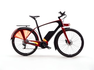 Fototapeta na wymiar A sleek and modern bicycle with integrated LED lights for visibility