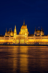 Obraz premium The Hungarian Parliament Building in Budapest