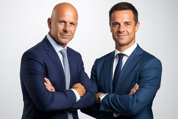 Portrait of two confident and successful businessman