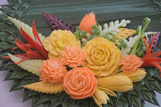 Vegetable carving.