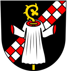 Coat of arms of the city of Bad Herrenalb. Germany