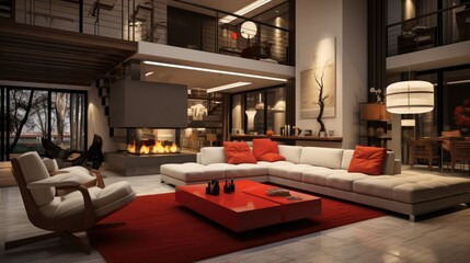Scandinavian Living Room Home Interior Photography