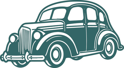 Retro car logo