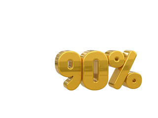 Special offer sale 90% discount sale tags 3d number concept discount promotion sale offer price sign