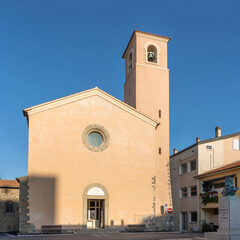 Fototapeta premium s.Maria Assunta church, Talamone, Italy