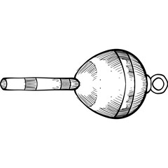 fishing float handdrawn illustration © nikagraphic