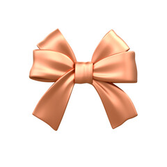 Gift bows silk red ribbon with decorative bow Realistic 3d rendering ribbon bow 