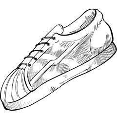 shoes handdrawn illustration