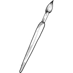 paint brush handdrawn illustration