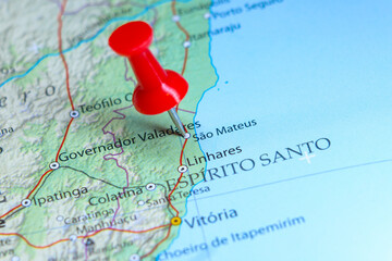 Sao Mateus, Brazil pin on map