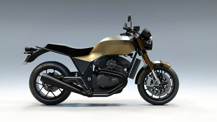 Fototapeta na wymiar Concept 4 - 3D Motorcycle concept design