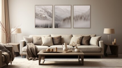 Modern Living Room Sofa Design Photography