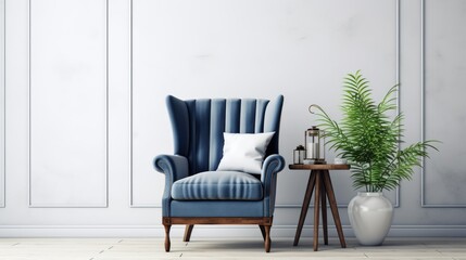Navy Blue Chair Design Photography