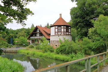 Fototapeta na wymiar Watermill near Brandenburg, Germany, called Neue Mühle