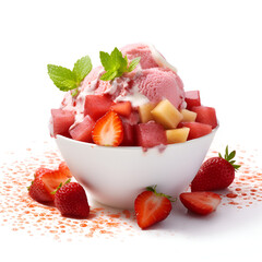 fruit salad with strawberries