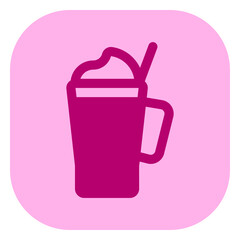 Obraz premium Editable milkshake vector icon. Food, restaurant. Part of a big icon set family. Perfect for web and app interfaces, presentations, infographics, etc