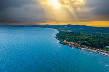 Aerial view of Phu Quoc island, Vietnam
