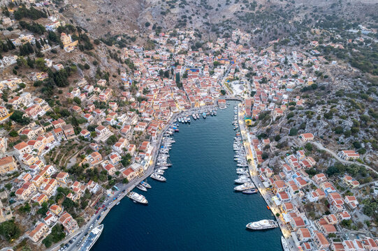 Panoramic view of Symi island