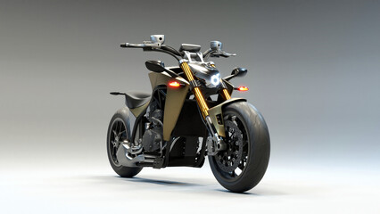 Obraz na płótnie Canvas Concept 1 - 3D Motorcycle concept design