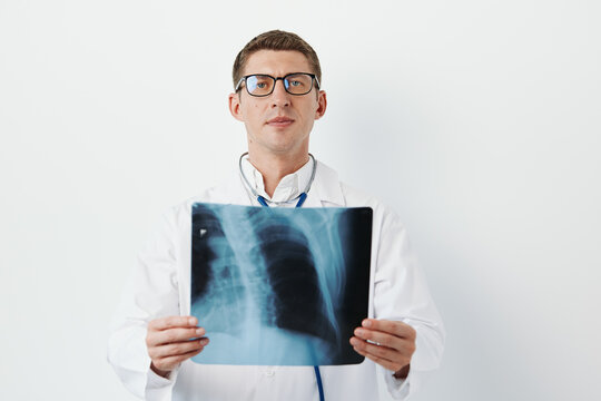 Doctor man diagnosis health radiologist medic x-ray clinic hospital professional medicine physician man
