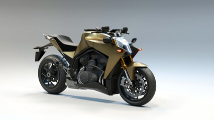 Obraz na płótnie Canvas Concept 2 - 3D Motorcycle concept design