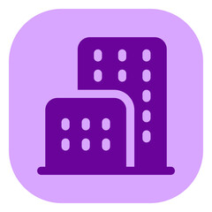 Editable office building, hotel, apartment, real estate, vector icon. Part of a big icon set family. Perfect for web and app interfaces, presentations, infographics, etc