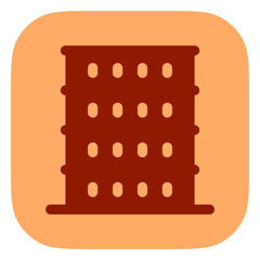 Editable hotel, apartment, office building vector icon. Part of a big icon set family. Perfect for web and app interfaces, presentations, infographics, etc
