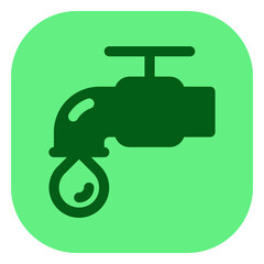 Editable tap water, faucet vector icon. Property, real estate, construction, mortgage, interiors. Part of a big icon set family. Perfect for web and app interfaces, presentations, infographics, etc