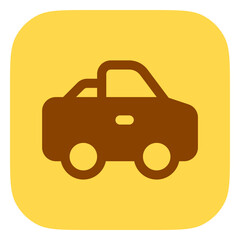Editable pick-up truck vector icon. Vehicles, transportation, travel. Part of a big icon set family. Perfect for web and app interfaces, presentations, infographics, etc